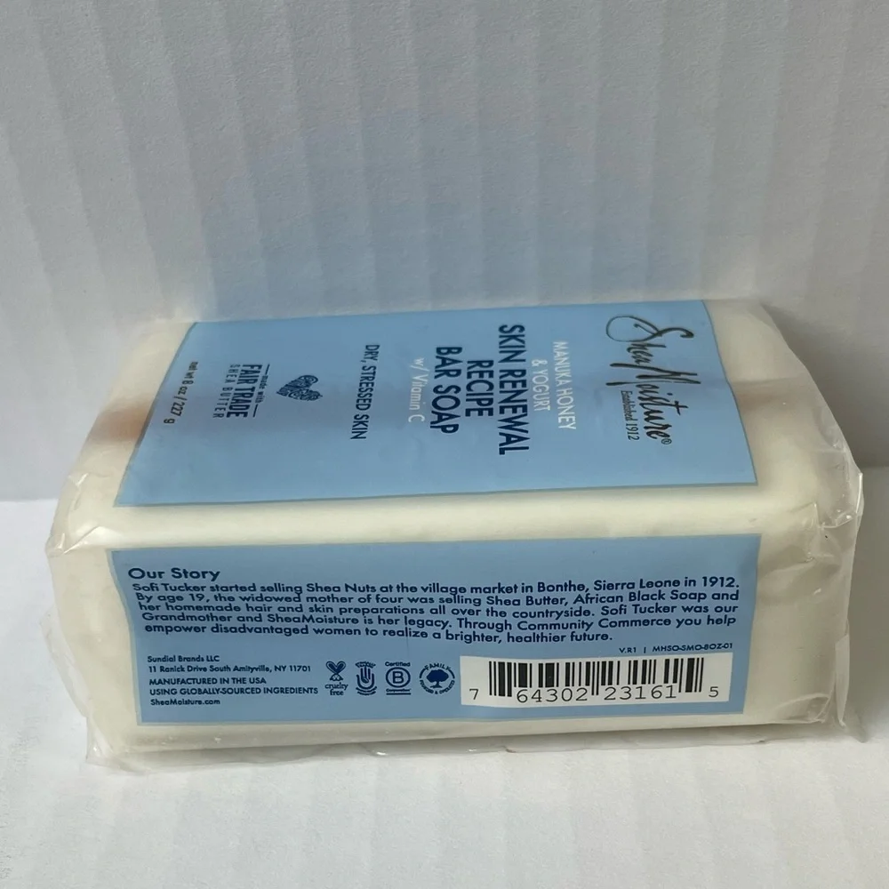 Shea Moisture Manuka Honey & Yogurt Skin Renewal Recipe Bar Soap